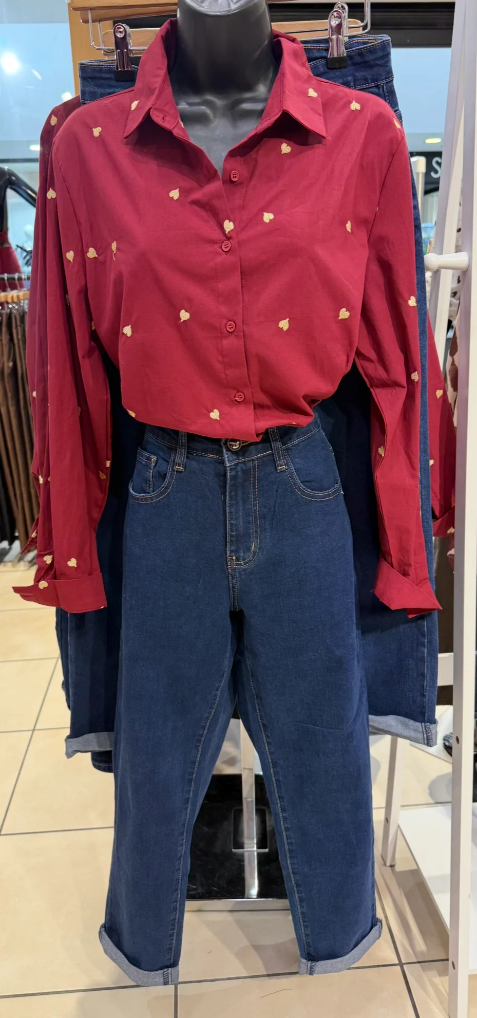 Donna Indigo Blue Stretch Pocket Mom Fit Denims - Image 3