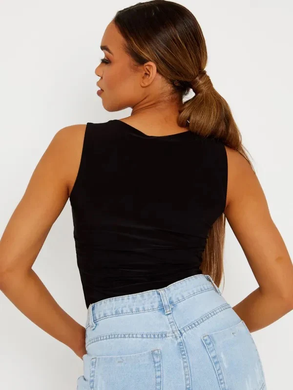 Enya - Black Slinky Bodysuit - Image 3