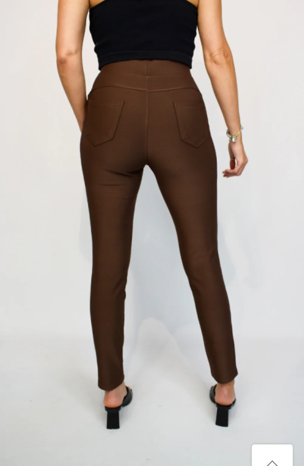 Ruth- Brown Super Stretch High Waist Leggings - Image 4