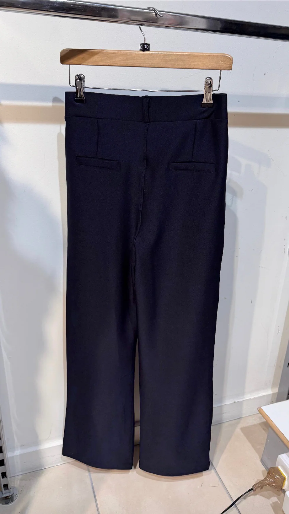 Stella - Navy Stretch Trousers - Image 3